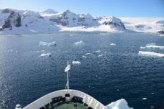 08B Sable Pinnacles, Pulfrich Peak, Wild Spur And Hubl Peak On Arctowski Peninsula From Quark Expeditions Antarctica Cruise Ship At Cuverville Island
